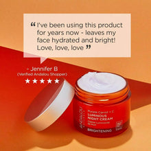 Load image into Gallery viewer, Andalou Natural Purple Carrot + C Luminous Night Cream, 1.7 Ounce