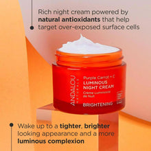 Load image into Gallery viewer, Andalou Natural Purple Carrot + C Luminous Night Cream, 1.7 Ounce