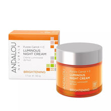 Load image into Gallery viewer, Andalou Natural Purple Carrot + C Luminous Night Cream, 1.7 Ounce