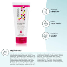 Load image into Gallery viewer, Andalou Naturals 1000 Roses Soothing Shower Gel, 8.5 Ounce