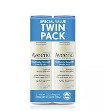Load image into Gallery viewer, Aveeno Positively Smooth Moisturizing Shave Gel, 7 Oz (2 Pack)