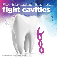 Load image into Gallery viewer, GUM Crayola Twistables Kids Flossers with Fluoride - Designed for Little Hands - Three Fun Fruit Flavors - Easy to Use Kids Floss Picks for Children Ages 3+, 90 ct
