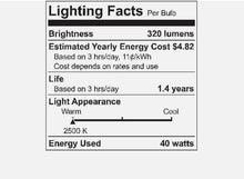 Load image into Gallery viewer, Ge Decorative Globe Bulb 40 W G16-1/2 Candelabra 3 In. Clear (Total 12)