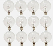 Load image into Gallery viewer, Ge Decorative Globe Bulb 40 W G16-1/2 Candelabra 3 In. Clear (Total 12)