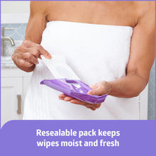 Load image into Gallery viewer, Medline ReadyBath LUXE Extra Thick Adult Bath Wipes, 192 Wipes (8 Wipes, 24 Packs), Unscented, No Rinse Formula with Aloe, Shower Wipes for Sensitive Skin, Hypoallergenic Body Wash Wipes, 8 x 8 Inch