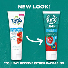 Load image into Gallery viewer, Tom's Of Maine Fluoride Free Children's Toothpaste, Silly Strawberry, 3- pack