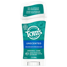 Load image into Gallery viewer, Tom's of Maine Original Care Natural Deodorant Unscented 2.25 Oz (Pack of 6) (Packaging May Vary)