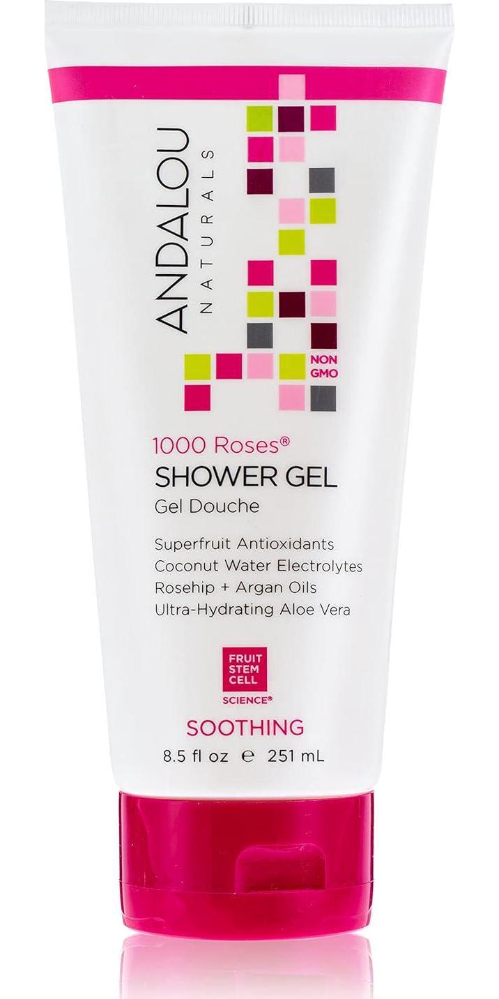 Andalou Naturals 1000 Roses Soothing Shower Gel, 8.5 Ounce