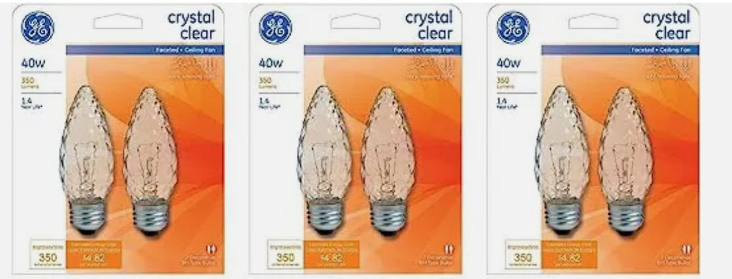 GE 40891 40-Watt 350-Lumen-B13 Light Bulb -6 count