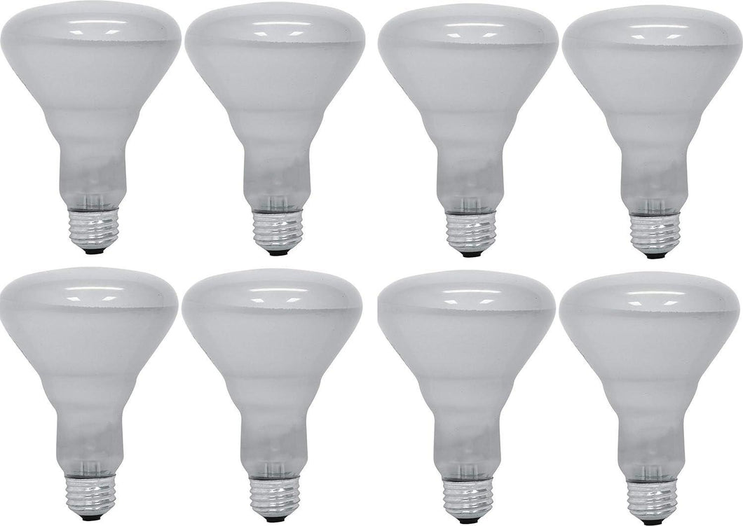 GE 20331-6-6 65 Watt Soft White Floodlight BR30 Light Bulb, 8-Pack, 610 lumens