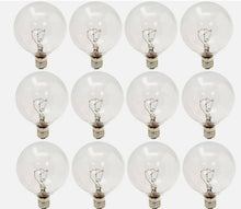 Load image into Gallery viewer, Ge Decorative Globe Bulb 40 W G16-1/2 Candelabra 3 In. Clear (Total 12)
