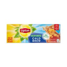 Load image into Gallery viewer, Lipton Cold Brew Family Black Iced Tea Unsweetened Decaffeinated Tea Bags, 66 Total Tea Bags (22ct - Pack of 3)
