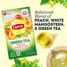 Load image into Gallery viewer, Lipton Green Tea -Peach Paradise, 20 Tea bags
