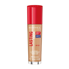 Load image into Gallery viewer, RIMMEL Lasting Finish 25Hr Liquid Foundation +SPF20, 203 True Beige, 1 fl oz

