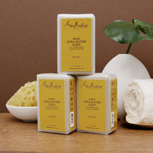 Load image into Gallery viewer, SheaMoisture Face and Body Bar Soap for Dry Skin with Paraben Free, Raw Shea Butter, Myrhh, 8 Ounce, (Pack of 3)

