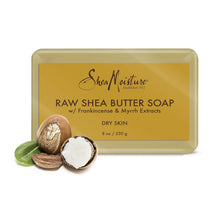 Load image into Gallery viewer, SheaMoisture Face and Body Bar Soap for Dry Skin with Paraben Free, Raw Shea Butter, Myrhh, 8 Ounce, (Pack of 3)
