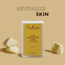 Load image into Gallery viewer, SheaMoisture Face and Body Bar Soap for Dry Skin with Paraben Free, Raw Shea Butter, Myrhh, 8 Ounce, (Pack of 3)
