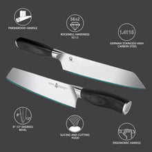 Load image into Gallery viewer, TUO Kirisuke Knife 8.5 Inch Vegetable Cleaver Kitchen Knife - Black
