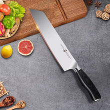 Load image into Gallery viewer, TUO Kirisuke Knife 8.5 Inch Vegetable Cleaver Kitchen Knife - Black
