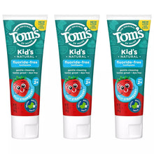 Load image into Gallery viewer, Tom&#39;s Of Maine Fluoride Free Children&#39;s Toothpaste, Silly Strawberry, 3- pack
