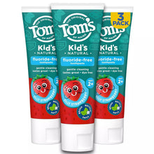 Load image into Gallery viewer, Tom&#39;s Of Maine Fluoride Free Children&#39;s Toothpaste, Silly Strawberry, 3- pack

