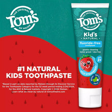 Load image into Gallery viewer, Tom&#39;s Of Maine Fluoride Free Children&#39;s Toothpaste, Silly Strawberry, 3- pack
