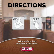 Load image into Gallery viewer, Weiman Leather Wipes (2 Pack) Clean Condition prevent Cracking Or Fading Leather
