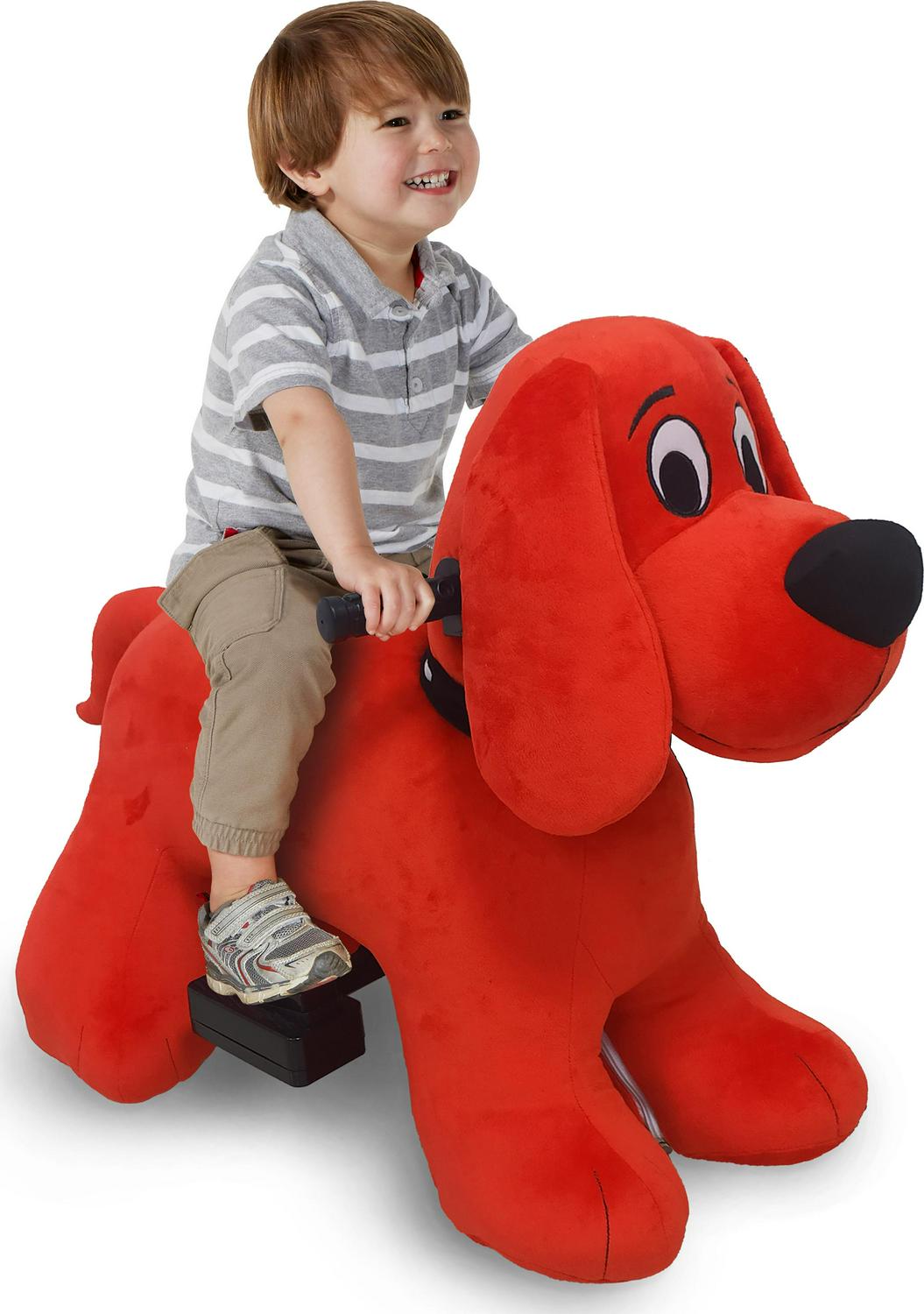 Clifford 6V Plush Ride-On with Dog House Included!