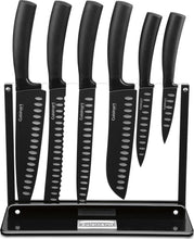 Load image into Gallery viewer, Cuisinart C77NS-7P 7-Piece Non-Stick Edge Collection Cutlery Set with Acrylic Stand

