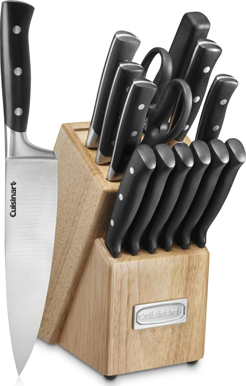 Cuisinart C77TR-15P 15-Piece Triple Rivet Block Set