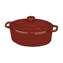 Load image into Gallery viewer, Cuisinart Chef&#39;S Classic Enameled Cast Iron 5.5 Qt. Oval Covered Casserole-Cardinal Red
