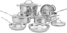 Load image into Gallery viewer, Cuisinart Chef&#39;s Classic Stainless Steel 11 Piece Cookware Set (77-11G)
