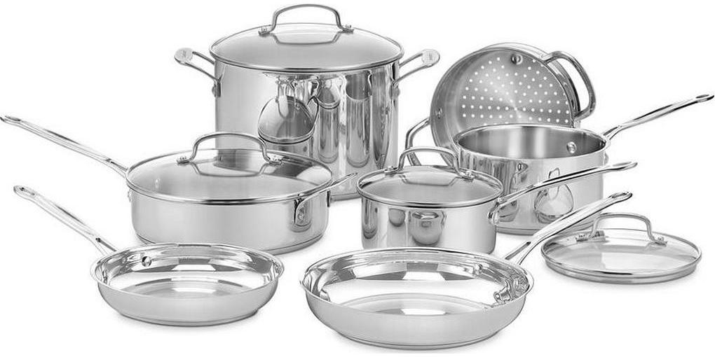 Cuisinart Chef's Classic Stainless Steel 11 Piece Cookware Set (77-11G)