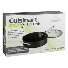 Load image into Gallery viewer, Cuisinart Greengourmet Hard Anodized Eco Friendly Non-Stick 5.5 Qt. Sauté Pan
