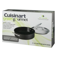 Load image into Gallery viewer, Cuisinart Greengourmet Hard Anodized Eco Friendly Non-Stick 5.5 Qt. Sauté Pan
