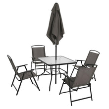 Load image into Gallery viewer, Albany Lane 6 Piece Outdoor Patio Dining Set, Grey
