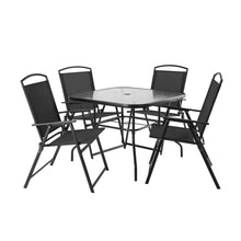 Load image into Gallery viewer, Albany Lane 6-Piece Outdoor Patio Dining Set, Black
