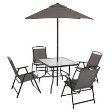 Load image into Gallery viewer, Albany Lane 6 Piece Outdoor Patio Dining Set, Grey
